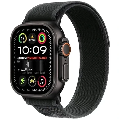 ساعت هوشمند اپل مدل Ultra 2 Black Titanium Case Trail Loop 49mm