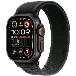 ساعت هوشمند اپل مدل Ultra 2 Black Titanium Case Trail Loop 49mm