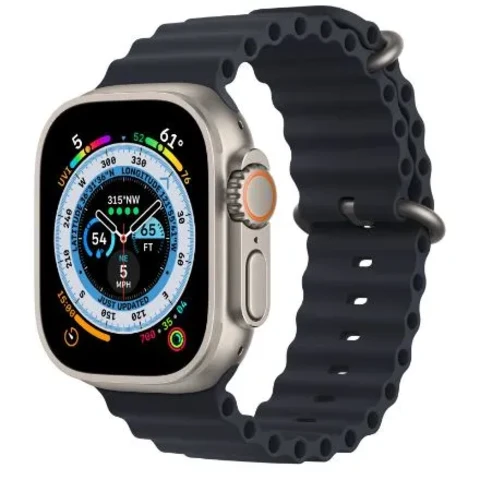 ساعت هوشمند اپل مدل Ultra 2 Black Titanium Case Ocean Band 49mm