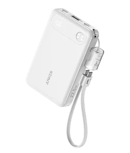 پاوربانک انکر مدل A1257H11 ظرفیت 10000 میلی آمپر ساعت به همراه کابل USB-C