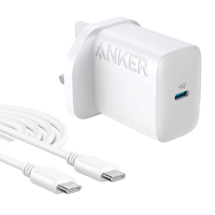 شارژر دیواری 20 وات انکر مدل B2347K21 به همراه کابل Type-C به Type-C به طول 1.5 متر