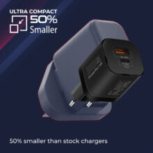 شارژر دیواری 33 وات پرومیت مدل POWERPORT-33.BLK.EU