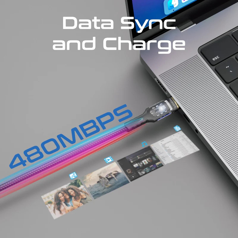 کابل USB-C پرومیت مدل LUCIDLINE-CC120 طول 1.2 متر