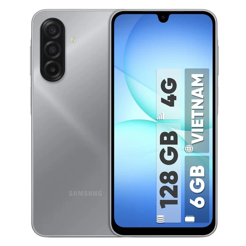 گوشی موبایل سامسونگ مدل Galaxy A17 4G دو سیم کارت ظرفیت 128 گیگابایت و رم 6 گیگابایت رنگ خاکستری
