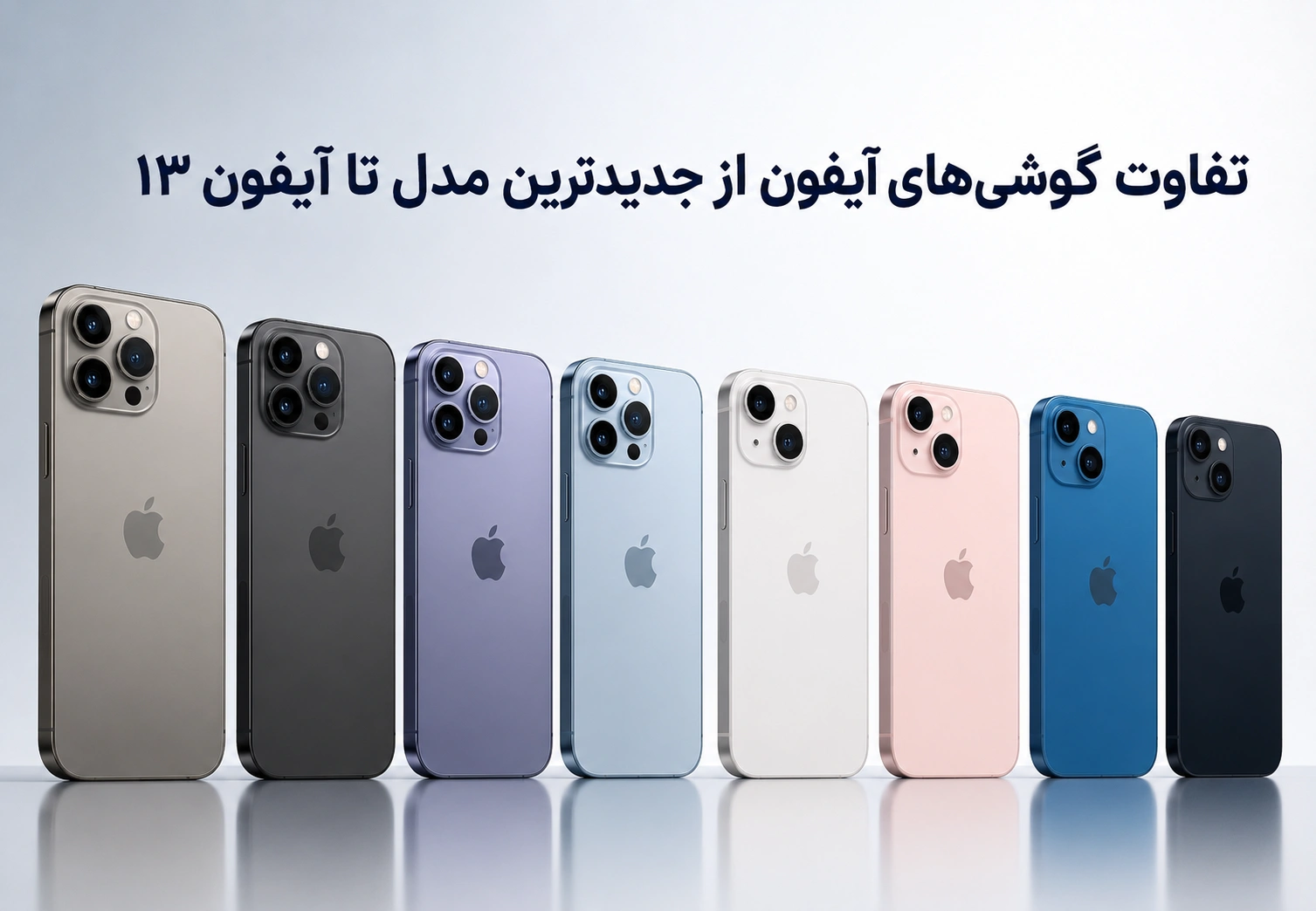 تفاوت گوشی‌های آیفون از جدیدترین مدل تا آیفون ۱۳