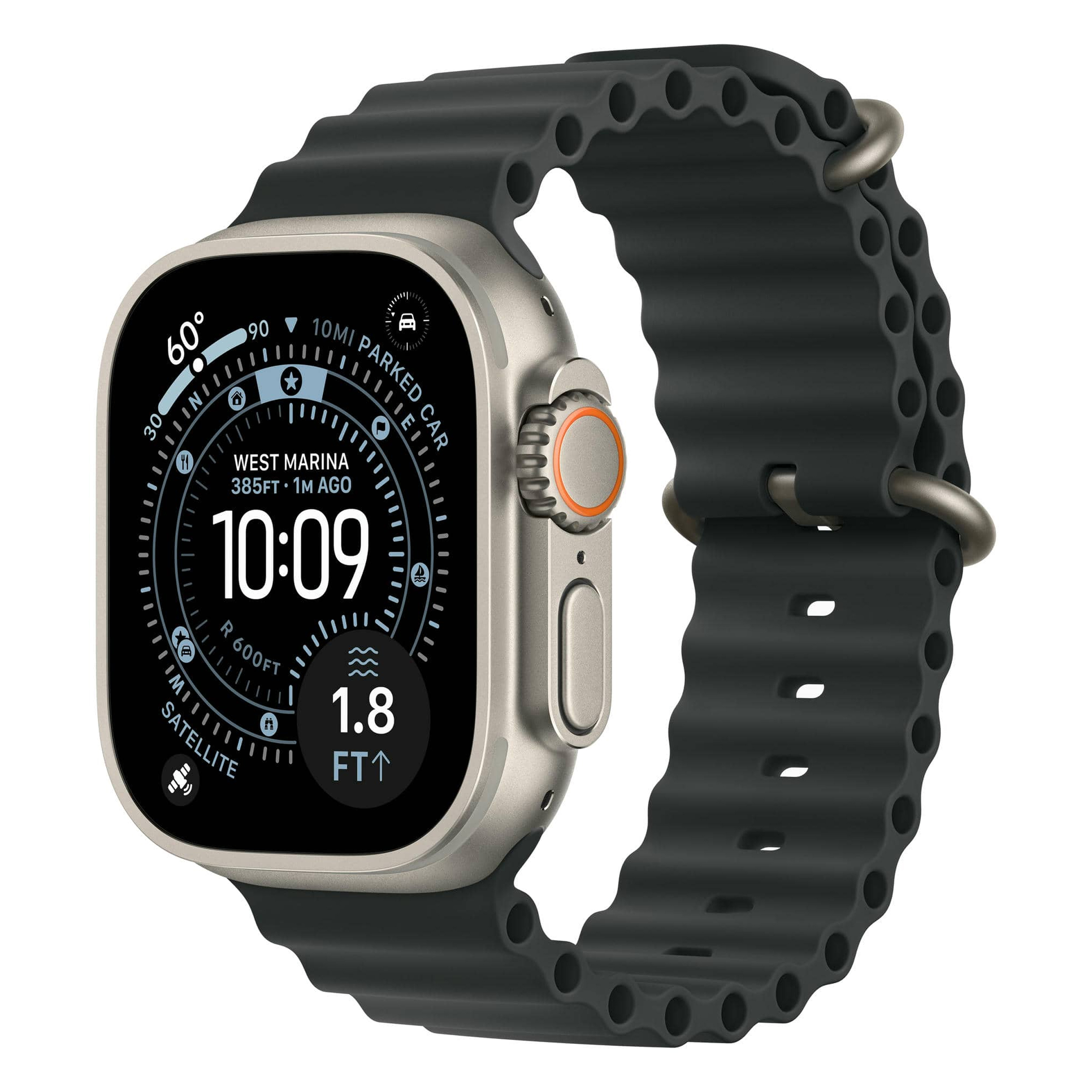 ساعت هوشمند 49 میلی متری اپل مدل Ultra 3 Black Titanium Case با بند Ocean