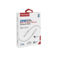 کابل USB-C به لایتنینگ پرومیت مدل POWERLINE-CI120 طول 1.2 متر