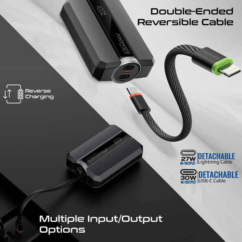 پاوربانک پرومیت مدل NEO-10UNI.BLK  ظرفیت 10000 میلی‌آمپرساعت