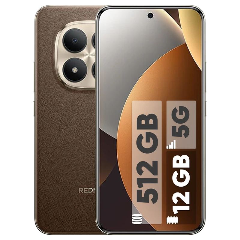 گوشی موبايل شیائومی مدل Redmi Note 15 Pro Plus 5G ظرفیت 512 گیگابایت رم 12 گیگابایت رنگ قهوه ای