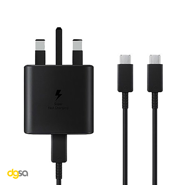شارژر دیواری سامسونگ مدل EP-TA845-vietnam به همراه کابل تبدیل USB-C