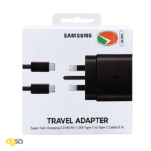 شارژر دیواری سامسونگ مدل EP-TA845-vietnam به همراه کابل تبدیل USB-C