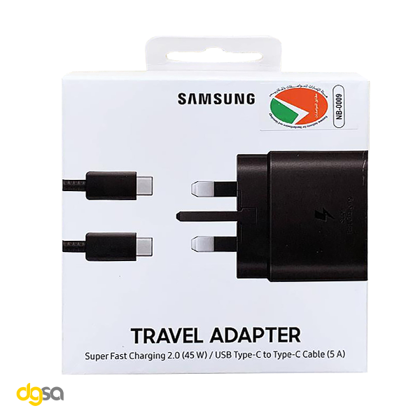 شارژر دیواری سامسونگ مدل EP-TA845-vietnam به همراه کابل تبدیل USB-C